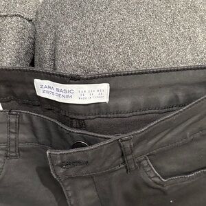 Zara Basic Women's Black Denim Jeans